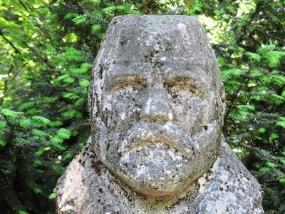 Bust of Hungarian Architect Lechner Ödön-stock-foto