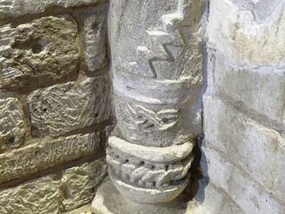 Roman colonnade - Hungary-stock-foto