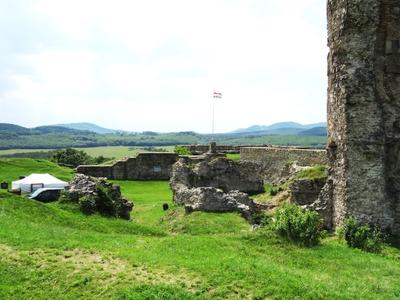 Ruins of Nógrád Castle - HUngary-stock-photo
