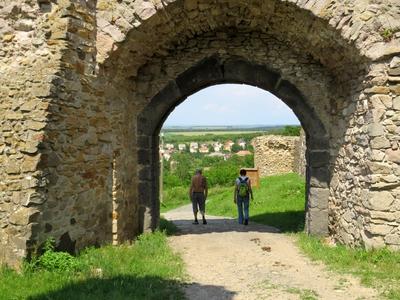 Nógrád Castle Gate - Hungary-stock-foto