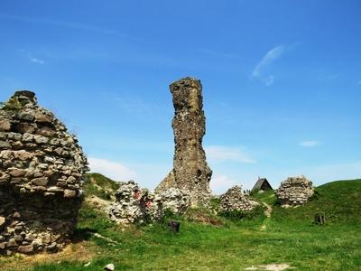 Nógrádi  Castle ruins - Hungary-stock-foto