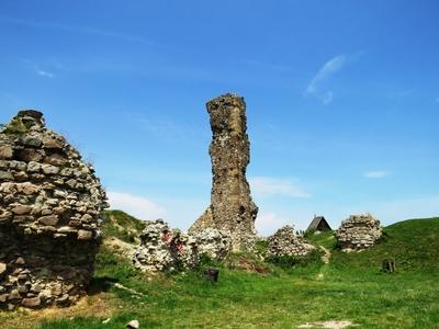 Nógrádi  Castle ruins - Hungary-stock-photo