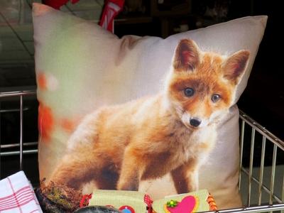 Pillow with Fox - Austria-stock-photo