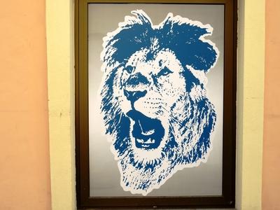 Lion - Drawing - Austria-stock-photo