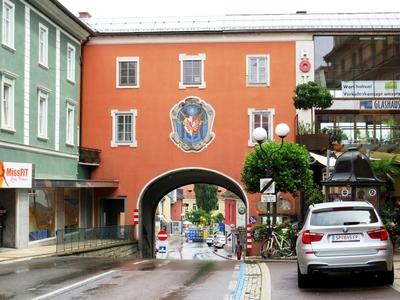 Spittal - Gate House - Austria-stock-foto
