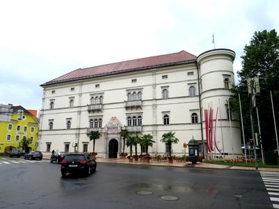 Porcia Castle - Spittal - Austria-stock-foto