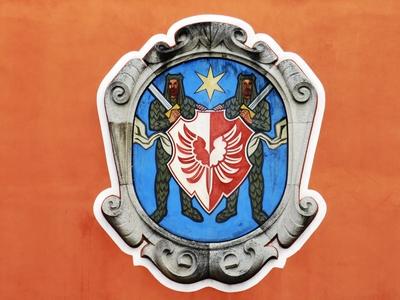 Coats of Arms - Spittal - Austria-stock-photo