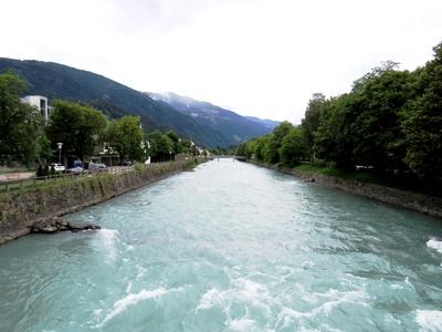 Insel river - Lienz - Austria-stock-foto