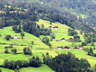 Alps Houses - Austria-stock-foto