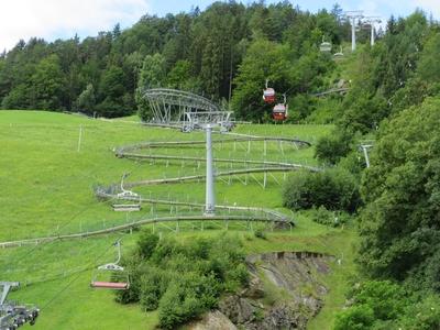 Lienz - Cable car - Toboggan Run - Austria-stock-foto