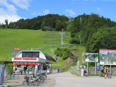 Cable car and Toboggan run - Lienz - Austria-stock-foto