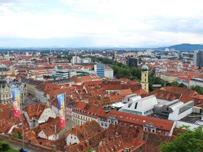 City view - Graz - Austria-stock-foto