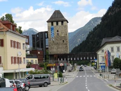 Toll tower - Winklern - Austria-stock-foto