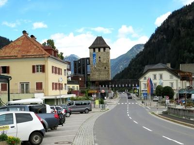 Toll tower - Winklern - Austria-stock-foto