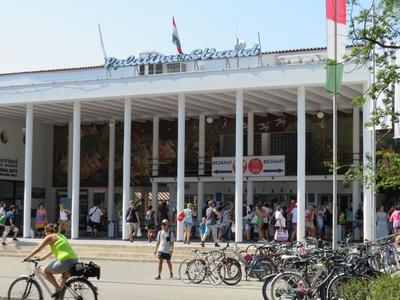 Palatinus Beach - Budapest-stock-foto