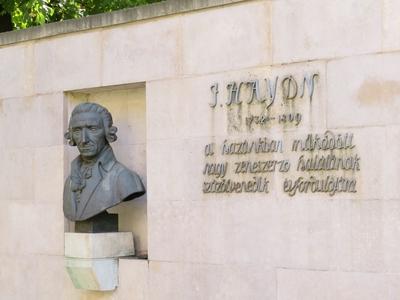 Joseph Haydn bust - Budapest - Music composer-stock-photo