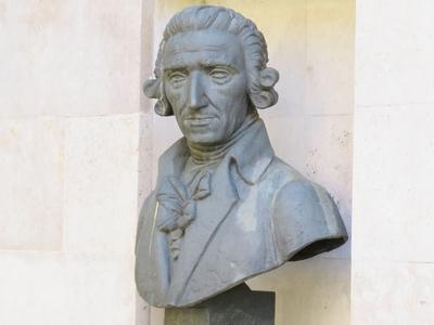 Josewph Haydn bust - Budapest - Music composer-stock-photo