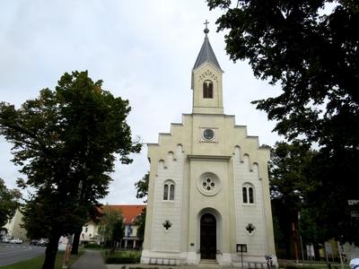 Luheran Church - Mosonmagyaróvár-stock-foto