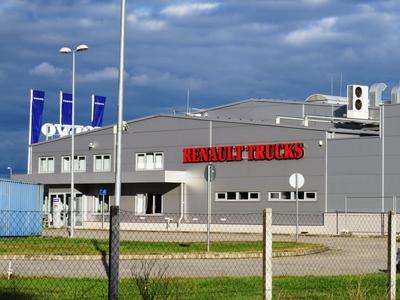 Renault Trucks - Lébény - Hungary-stock-foto