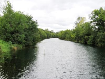 Danube branch - Mosoni - Sztigetköz - Rajka-stock-foto