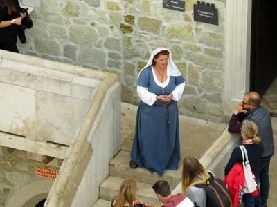 Diósgyőr Castle - Middle Age dressed Guide-stock-photo