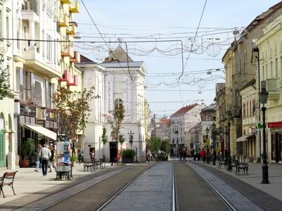 Miskolc - Downtown - Hungary-stock-photo