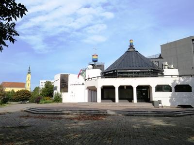 House of Science and Technology - Miskolc - Hungary-stock-photo