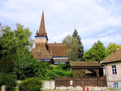 Miskolc - Board Church - Wooden Church - Hungary-stock-photo