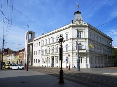 City Hall - Miskolc - Hungary-stock-photo