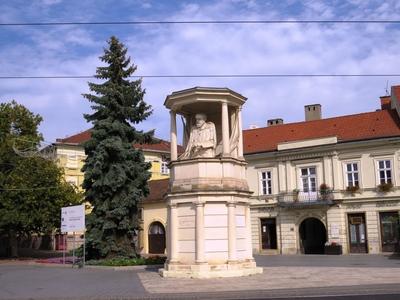 Monument of Széchenyi István - Miskolc-stock-photo