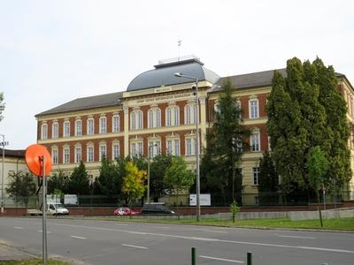 Reformed Gramma School - Miskolc - Hungary-stock-foto