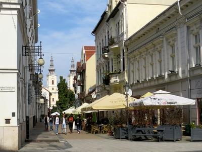 Miskolc - Life picture - Déryné street - Downtown-stock-foto