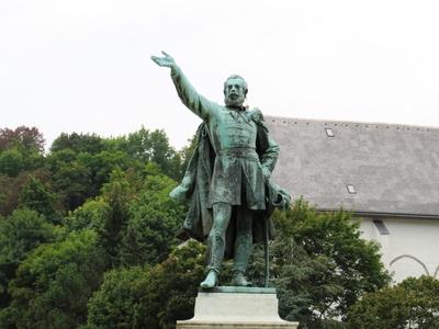 Statue of Kossuth Lajos - Leader Hungarian Revolution of 1848 - Miskolc-stock-photo