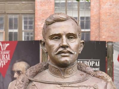 Habsburg Charles 4th - King of Hungary - Bust-stock-photo