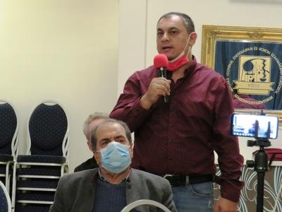 President of the Roma Section of the Hungarian Socialist Party Balogh Artúr-stock-foto