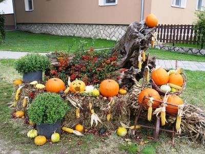 Halloween - Street decoration - Hungary-stock-foto