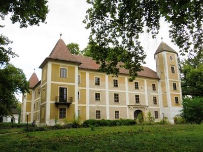 Castle of Hédervár - Hungary-stock-foto
