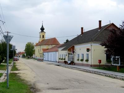 Lipót - Hungary - Town view-stock-foto