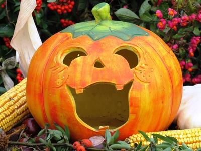 Pumpkin figure - Halloween - Hungary-stock-photo