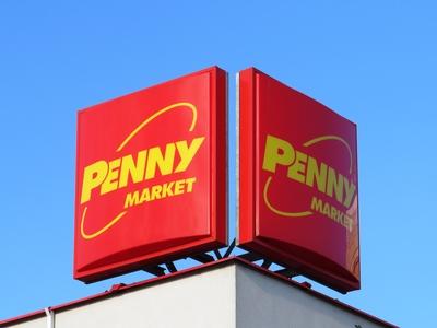 Penny Market Advertising - Budapest-stock-photo