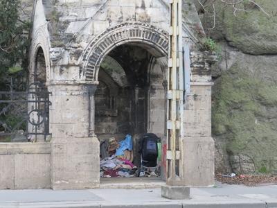 Homeless shelter in Budapest-stock-foto