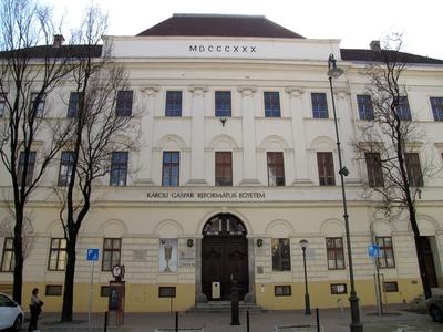 Károly Gáspár Reformed University - Kecskemét - Hungary-stock-foto