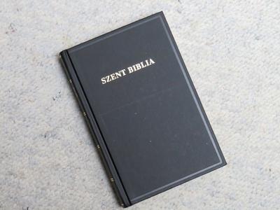 Holy Bible - Book - Hungarian edition-stock-photo