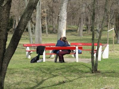 Couple in love - Spring - Budapest-stock-photo