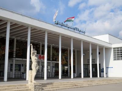 Palatinus beach - Budapest - Spring-stock-foto