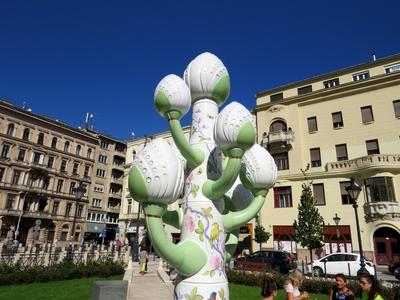 Herend porcelan sculpture - Budapest-stock-photo