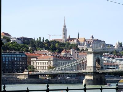 Budapest - Panoráma - Budai várhegy-stock-foto