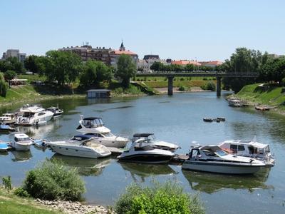 Yacht port on Sugovica - Baja - Danube - Hungary-stock-foto
