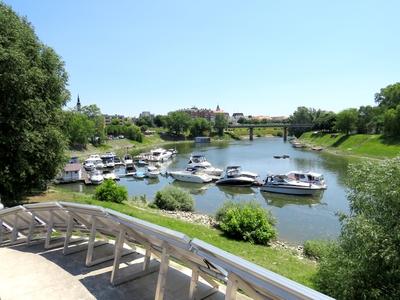 Yacht port on Sugovica - Baja - Hungary-stock-photo