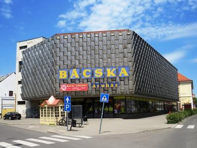 Bácska Store - Baja - Hungary-stock-photo